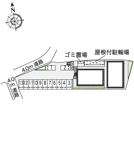 ★手数料０円★加古川市加古川町友沢　月極駐車場（LP）